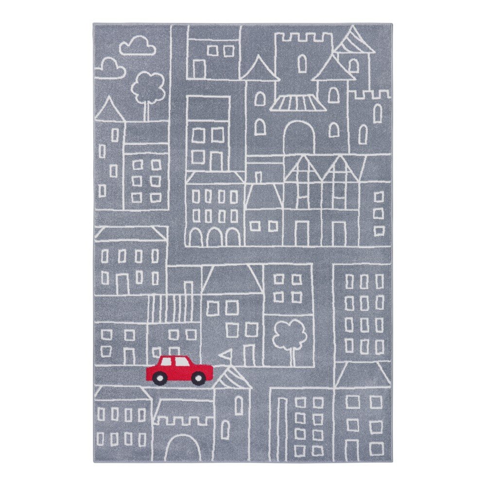 Dětský koberec Hanse Home Skyscraper Grey, 120 x 170 cm v:1437675