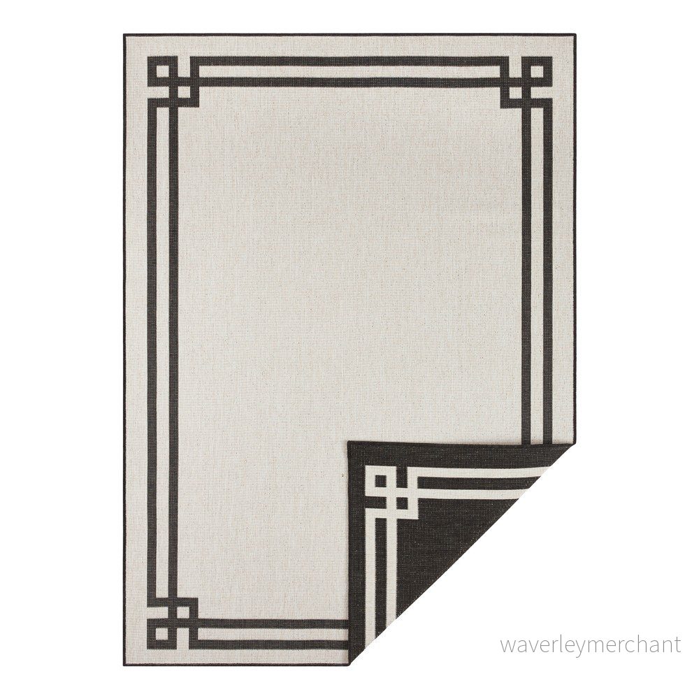 Černo-krémový venkovní koberec NORTHRUGS Manito, 80 x 150 cm v:1337667