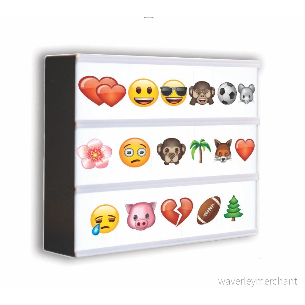 Světelný box se 120 znaky Gingersnap Shell Emoji A5 v:879276