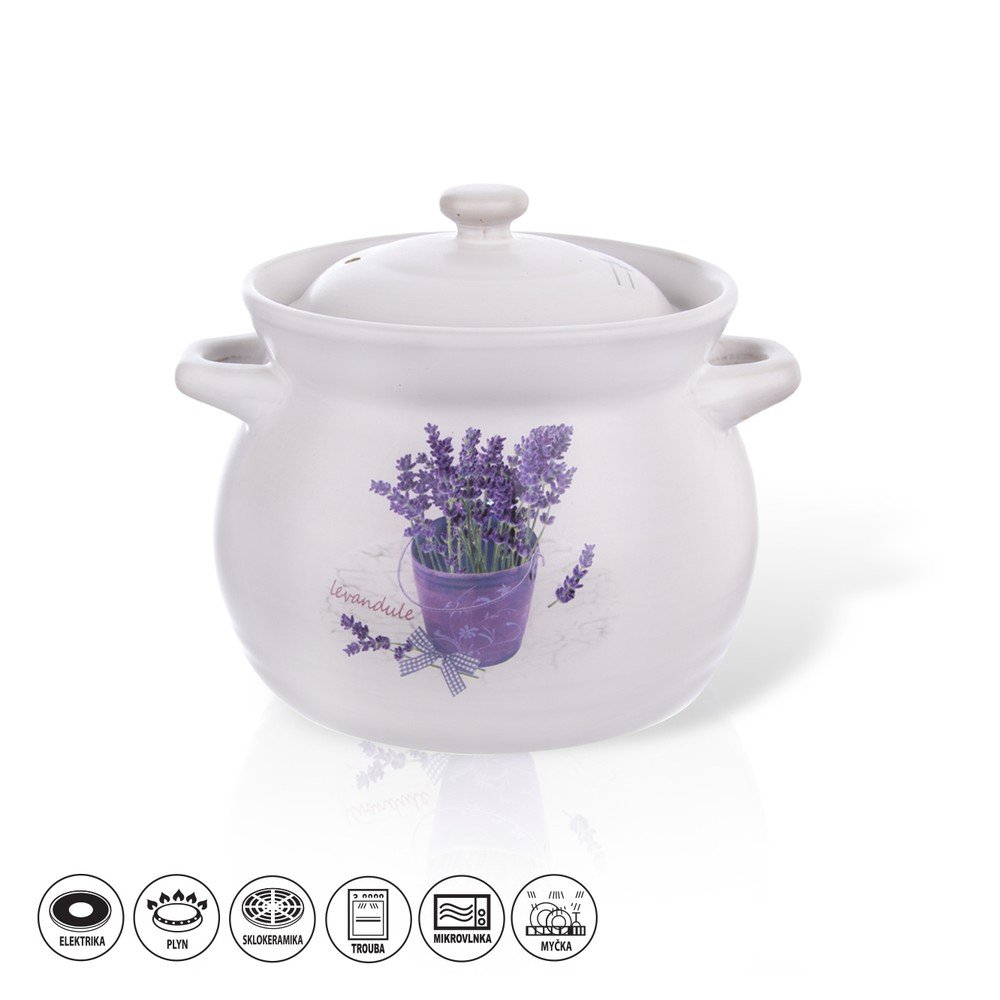 Žáruvzdorný keramický hrnec Orion Levandule, 3,9 l v:1141702