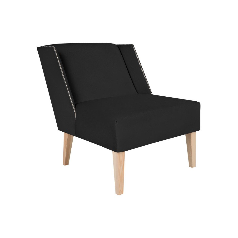 Černé křeslo Micadoni Home Cesar v:990918