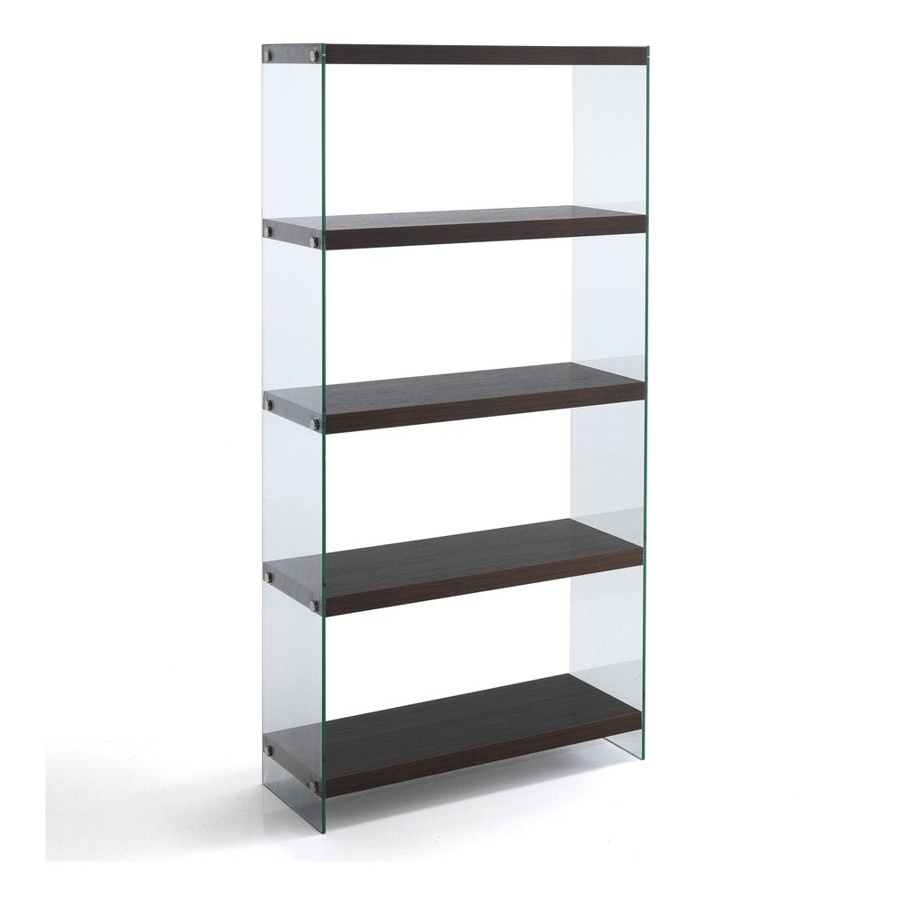 Tmavě hnědá knihovna Tomasucci Nancy, výška 159 cm v:1419231