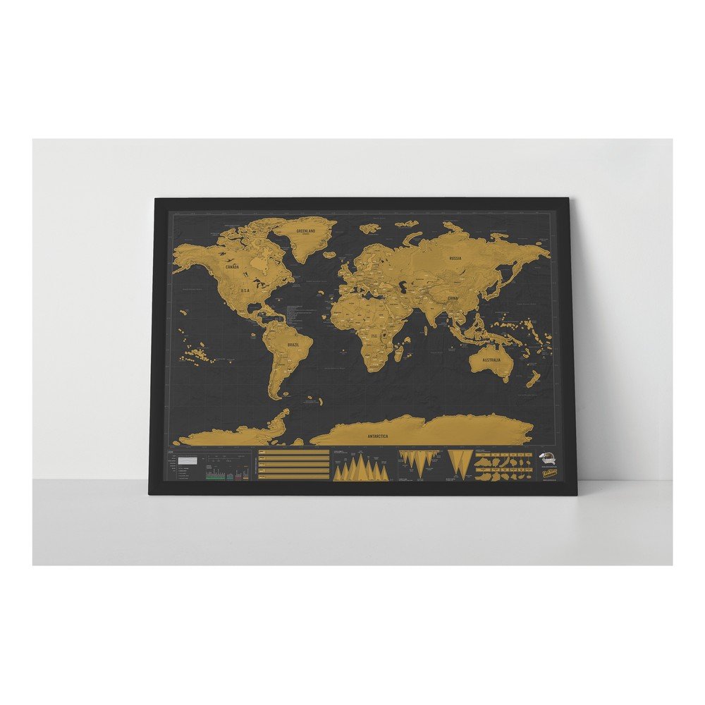 Stírací mapa světa Luckies of London Deluxe Edition XL v:1135134