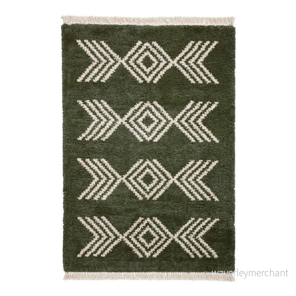Tmavě zelený koberec Think Rugs Boho Green, 120 x 170 cm v:1172450