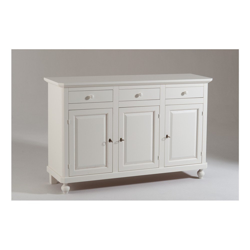 Bílá třídveřová dřevěná knihovna Castagnetti Firenze v:845106