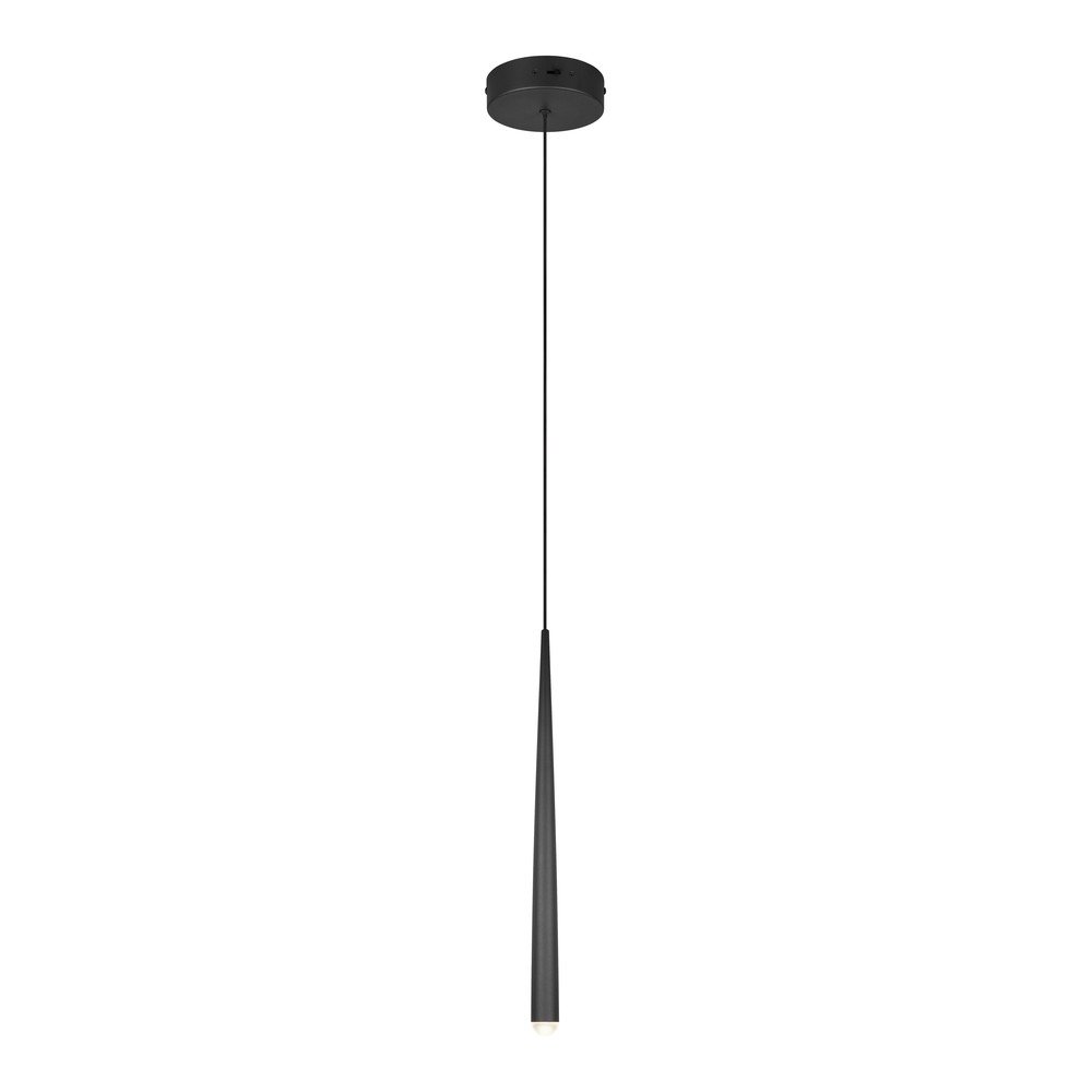 Černé LED závěsné svítidlo ø 14 cm Cala – Trio Select v:1811132