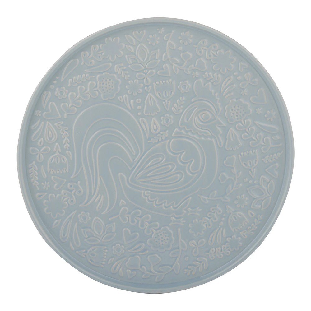 Šedomodrý servírovací keramický talíř ø 30 cm Home to Roost – Mason Cash v:1826738