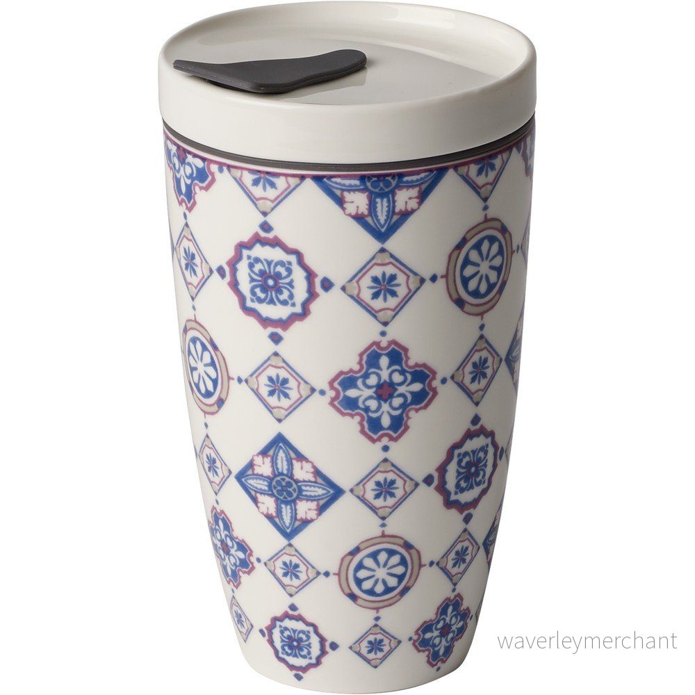 Modro-bílý porcelánový cestovní hrnek Villeroy & Boch Like To Go, 350 ml v:1431243