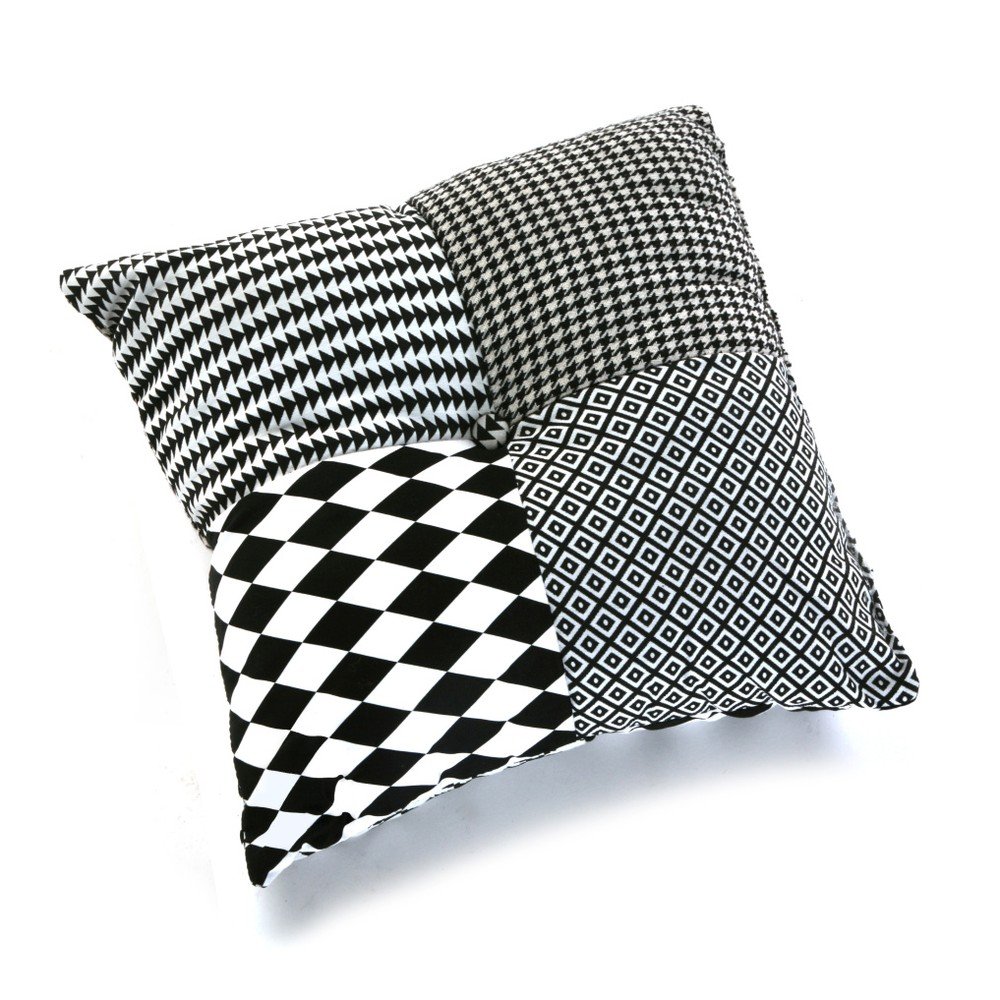 Šedý polštář Versa Geometrico, 45 x 45 cm v:694286