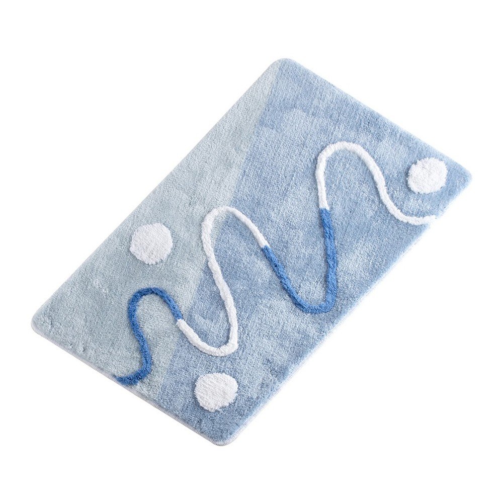 Modrá koupelnová předložka Mabel Bath Mat Meggo, 60 x 100 cm v:1156406