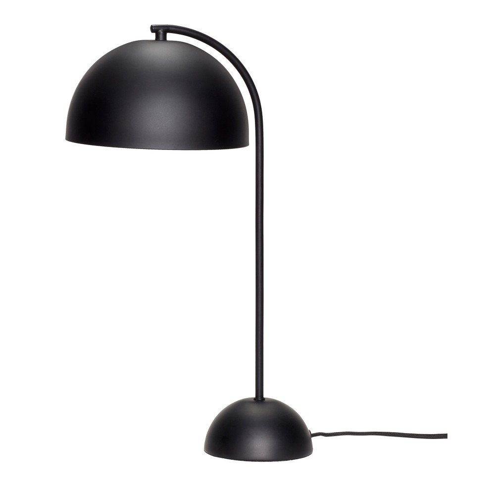 Černá kovová stolní lampa Hübsch Puro v:1261720