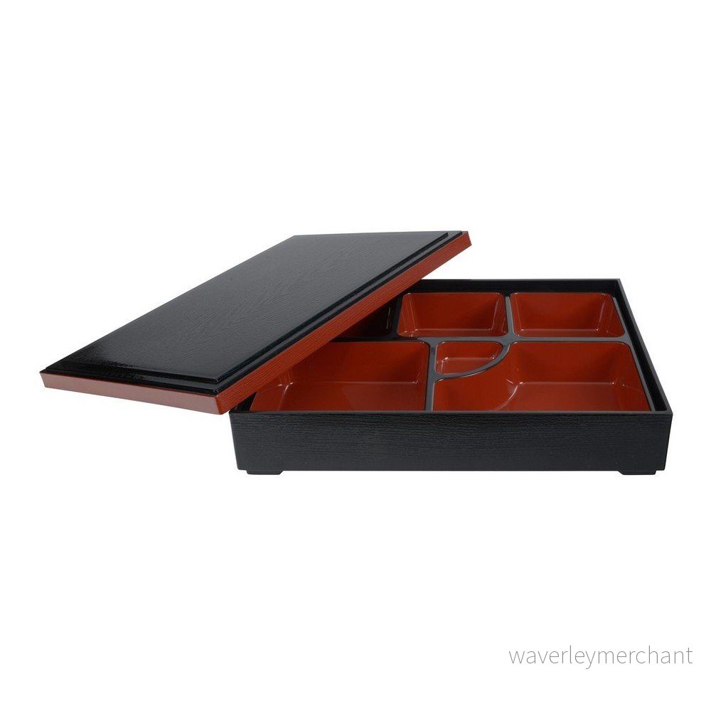 Černý plastový box na jídlo Tokyo Design Studio Bento Box, 35 x 26 cm v:1312604