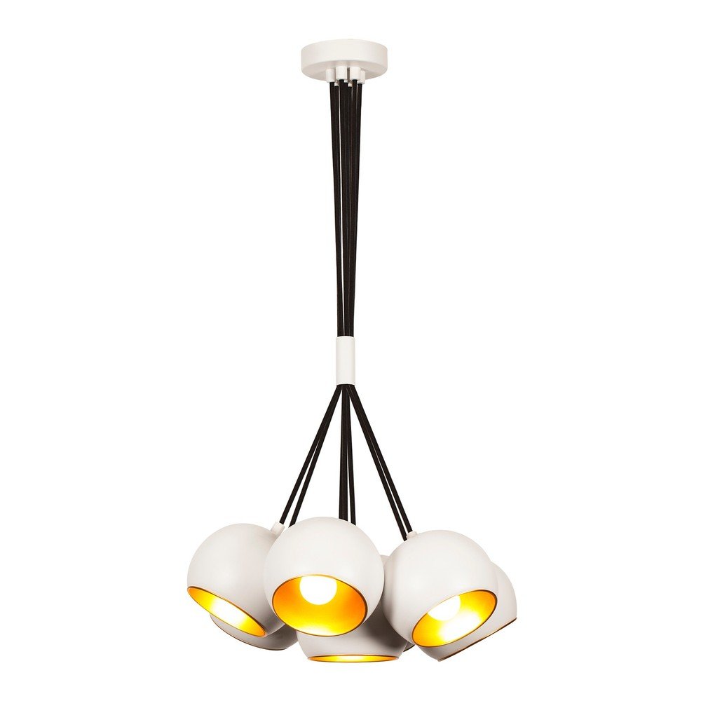 Bílé závěsné svítidlo Opviq lights Sivani v:1333060