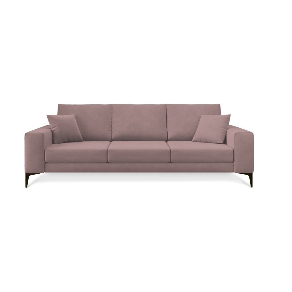 Pudrově růžová pohovka Cosmopolitan Design Lugano, 239 cm v:1300592
