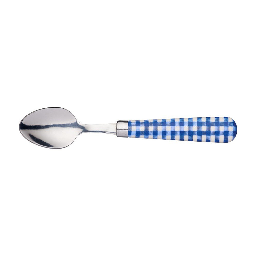 Modrá čajová lžička z nerezové oceli Kitchen Craft Gingham v:997874
