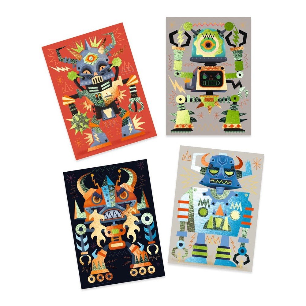 Výtvarný set Djeco Roboti v:1358861