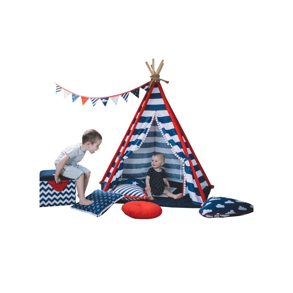 Čtvercové teepee VIGVAM Design Little Sailor v:707990