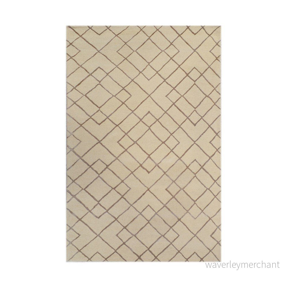 Ručně tuftovaný koberec Bakero Highway Cream, 183 x 122 cm v:1268162