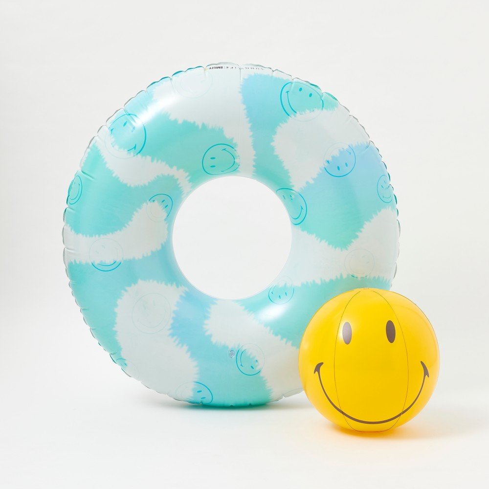 Set nafukovacího kruhu a míče Sunnylife Smiley v:1400421