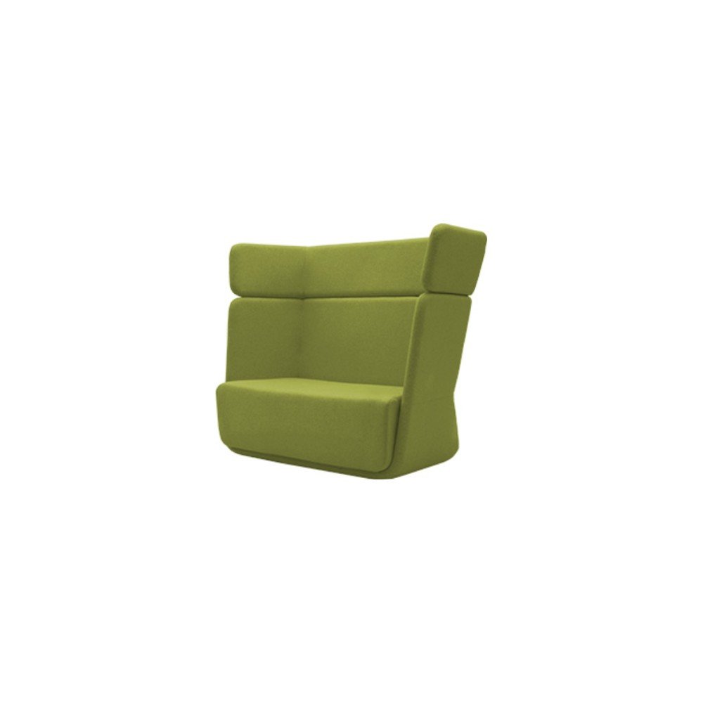 Zelené křeslo Softline Basket Felt Melange Lime v:1194558