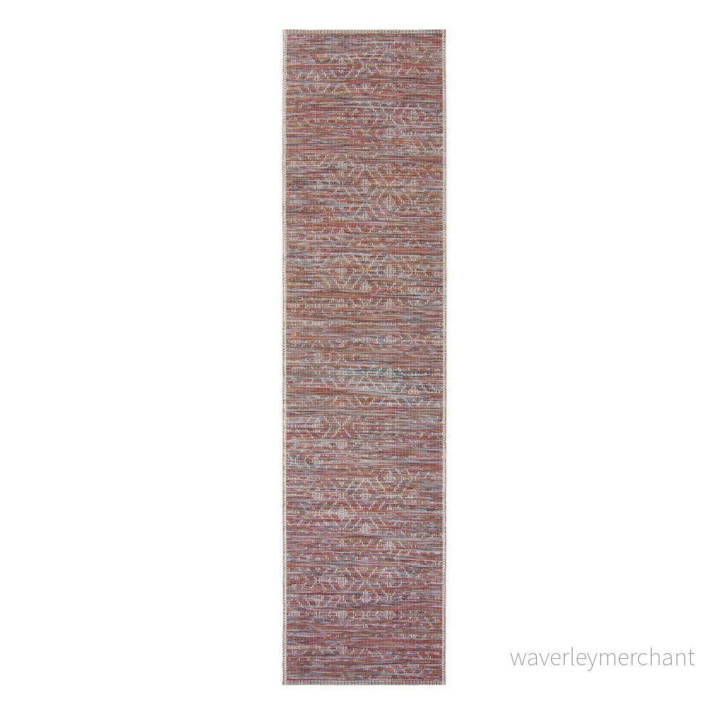 Červeno-béžový venkovní běhoun Flair Rugs Sunset, 60 x 230 cm v:1426323
