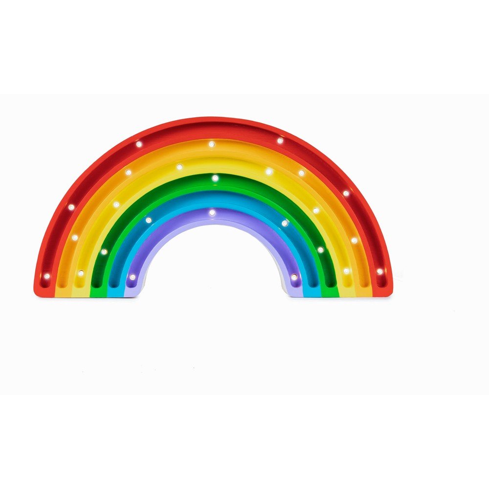 Barevná stolní lampa z borovicového dřeva Little Lights Rainbow, šířka 37 cm v:1444852 Barevná stolní lampa z borovicového dřeva Little Lights Rainbow, šířka 37 cm v:1444852