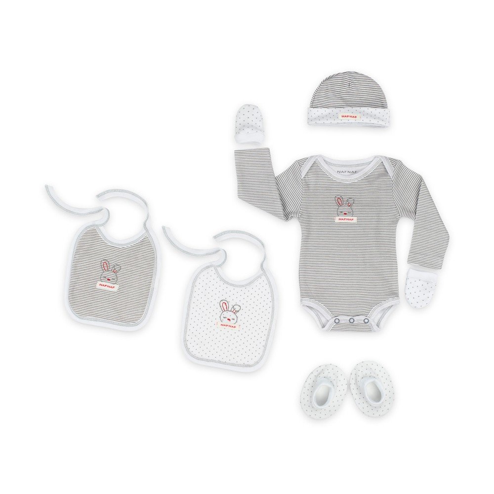Dětský set ze 100% bavlny Naf Naf Rabbit v:1124736