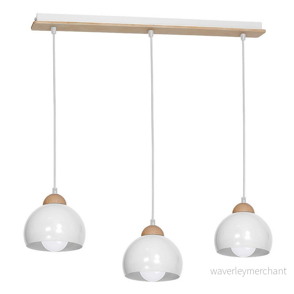 Bílé závěsné svítidlo Dama Trio Line v:1233890