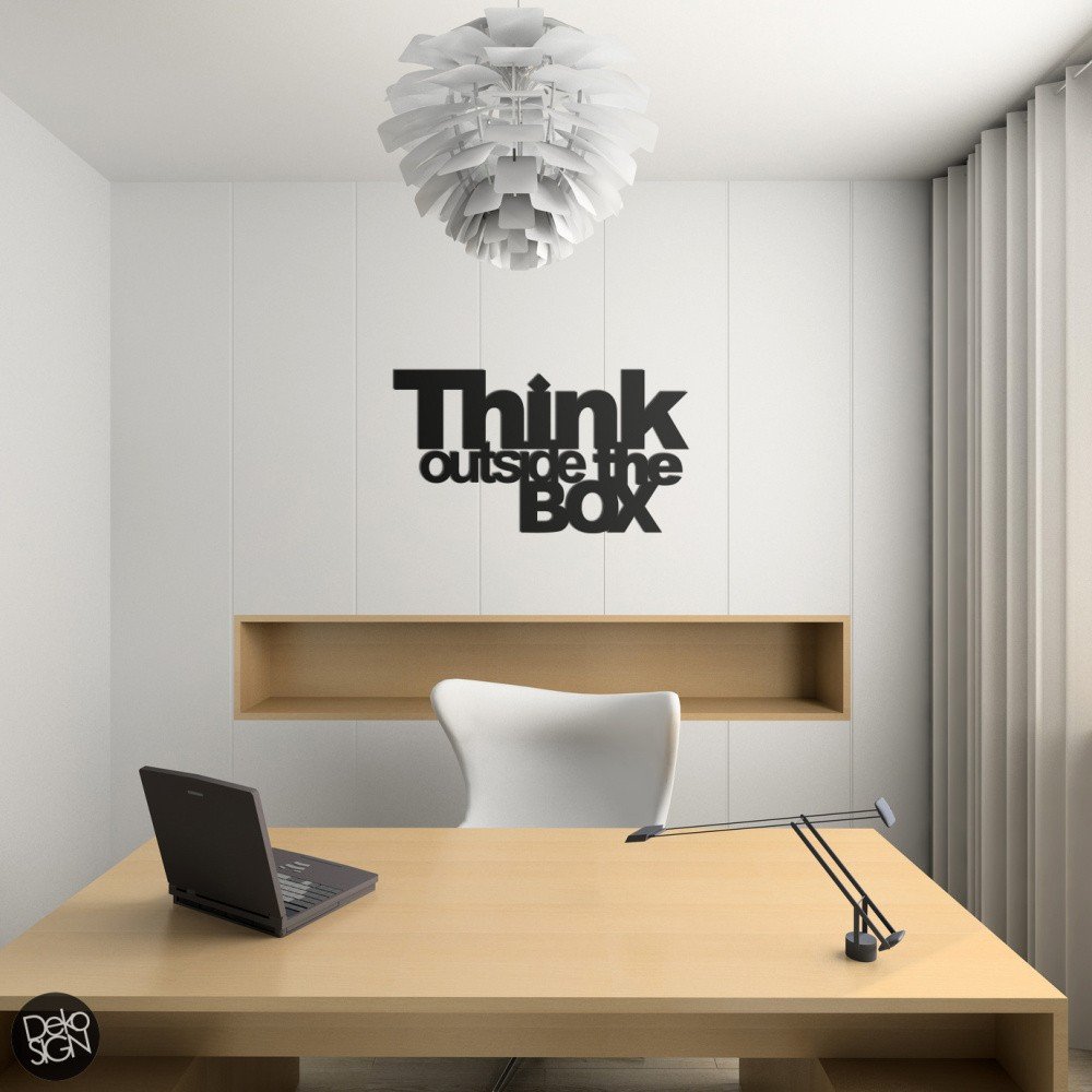 Samolepka na zeď Dekosign Think Outside The Box v:734660