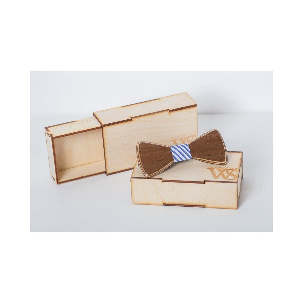 Dřevěný motýlek Wood Style Nat v:762340