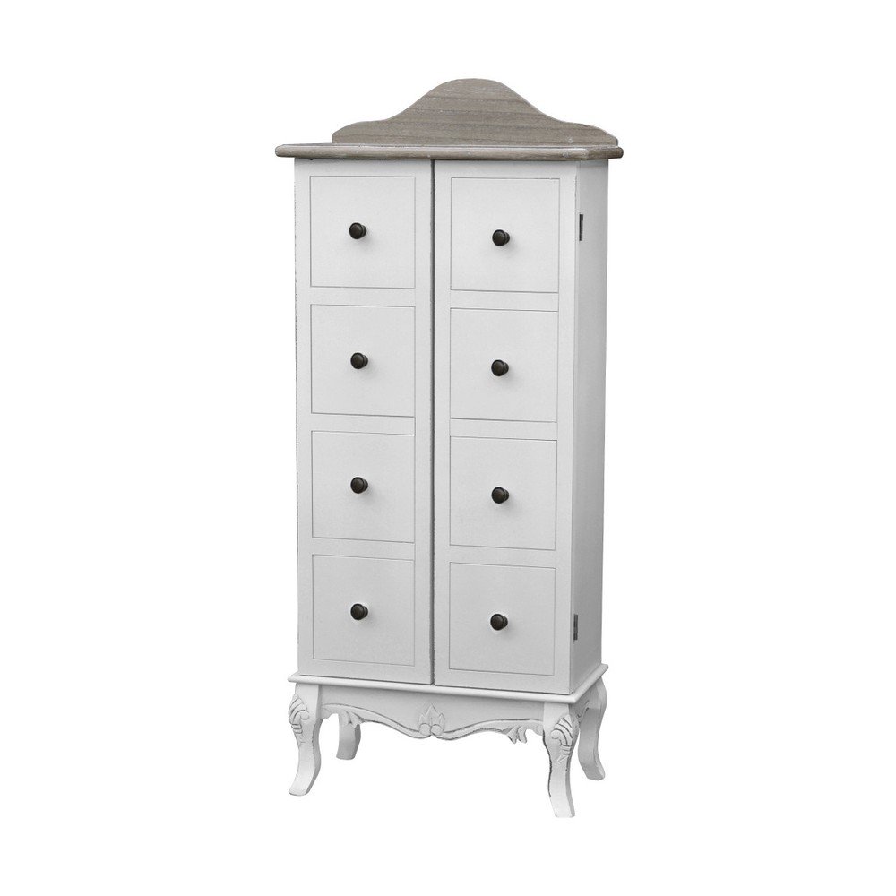 Bílá komoda z topolového dřeva Livin Hill Rimini, výška 110 cm v:1263092 Bílá komoda z topolového dřeva Livin Hill Rimini, výška 110 cm v:1263092