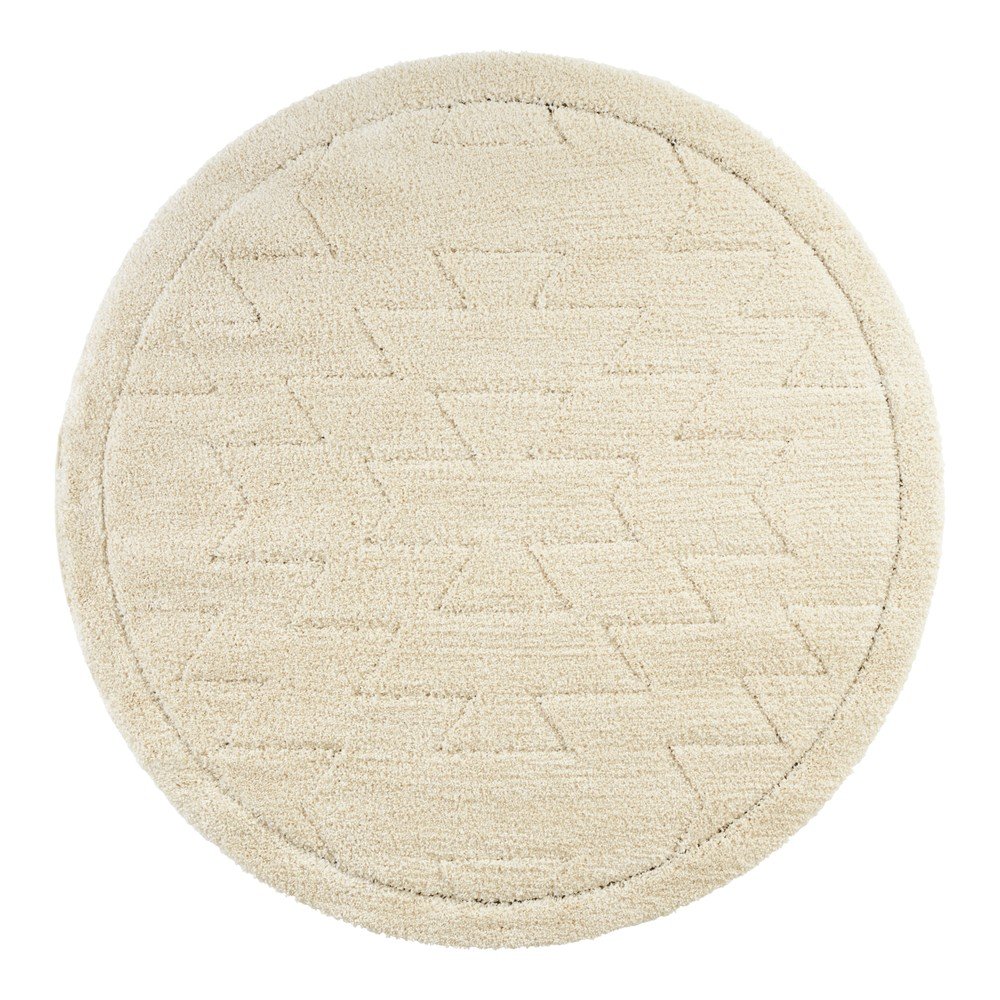 Krémově bílý koberec Mint Rugs Norwalk Cara, ø 160 cm v:1433467