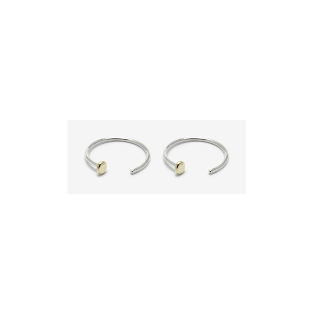 Stříbrno-zlaté náušnice Bepart Gold Nut Ear Hook v:789528