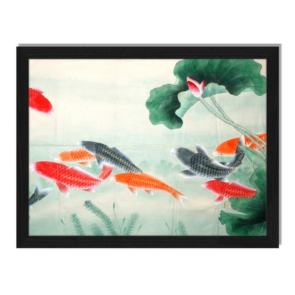 Obraz v rámu Liv Corday Asian Koi Fish Pond, 30 x 40 cm v:885742
