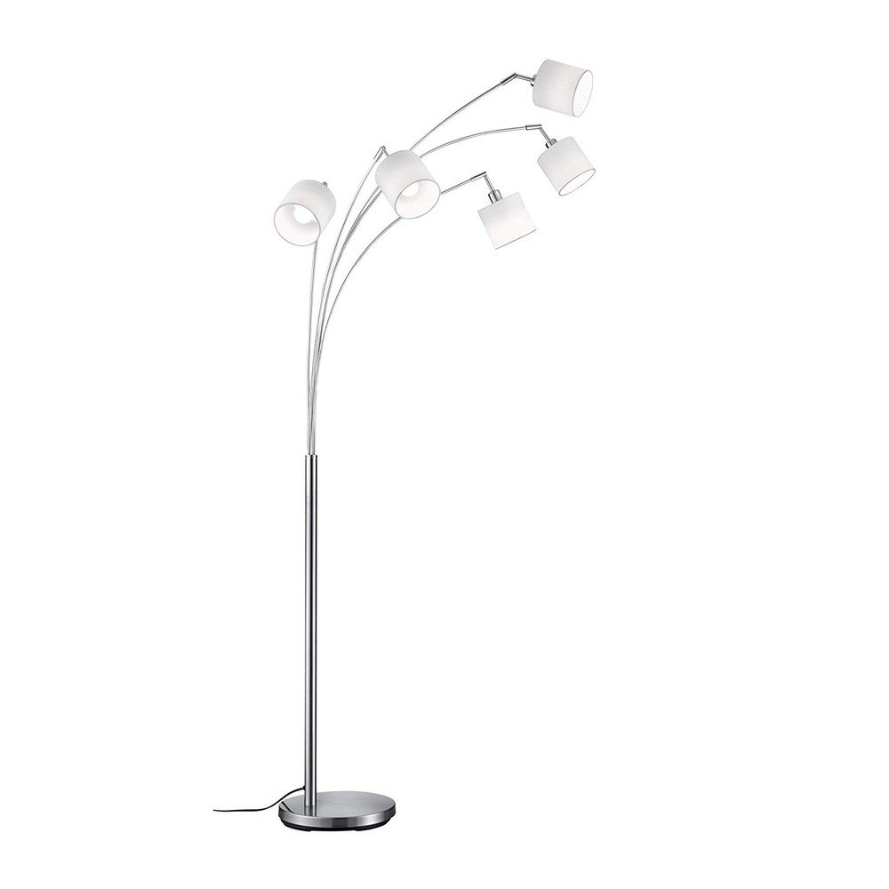 Bílá stojací lampa pro 5 žárovek Reality Tommy, výška 200 cm v:1279876 Bílá stojací lampa pro 5 žárovek Reality Tommy, výška 200 cm v:1279876