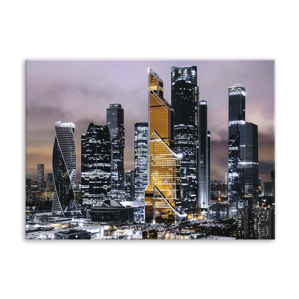 Obraz Styler Canvas Silver Gold Town, 85 x 113 cm v:1175808