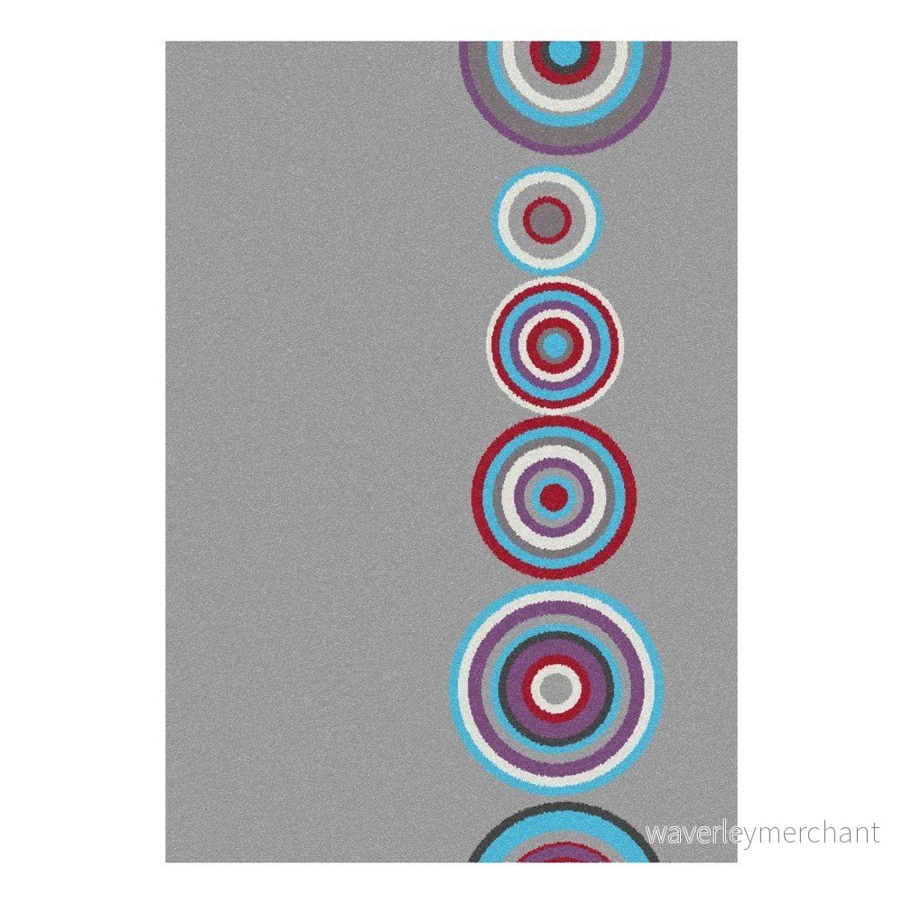 Šedý koberec Universal Boras Circles, 133 x 190 cm v:991990