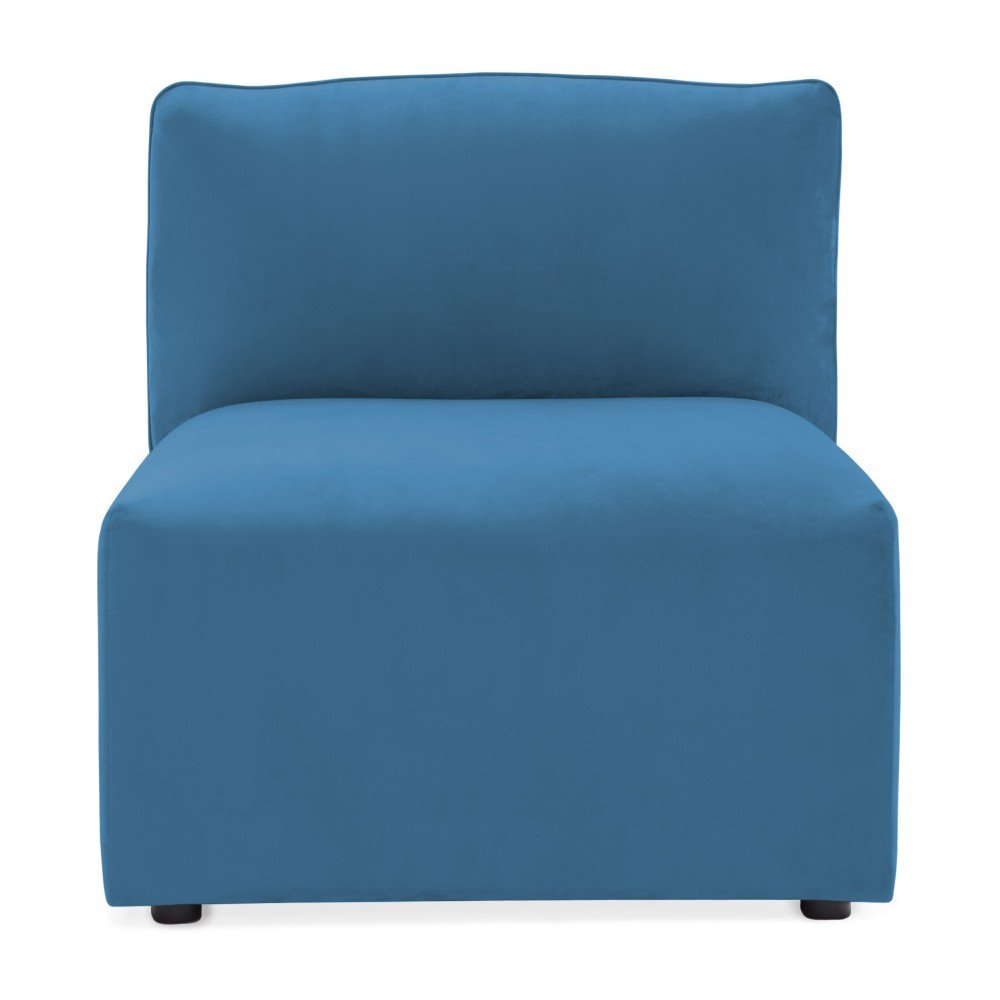 Modrý prostřední modul pohovky Vivonita Velvet Cube v:953680