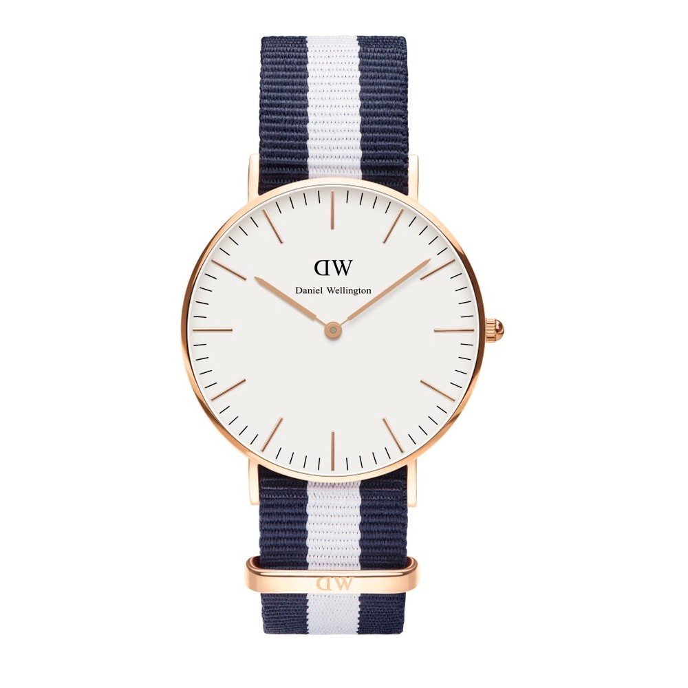 Dámské modro-bílé hodinky Daniel Wellington Glastonbury v:735844