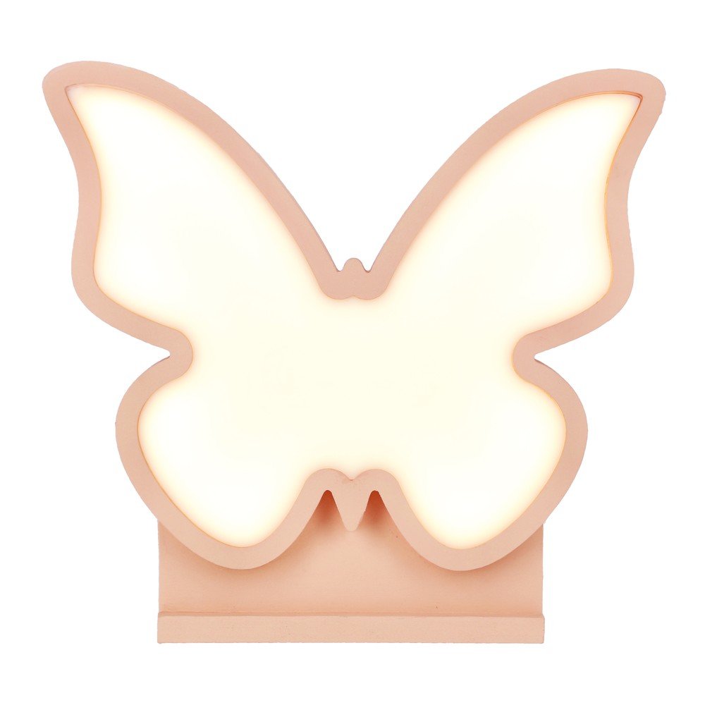 Růžová dětská lampička Butterfly – Candellux Lighting v:1556132