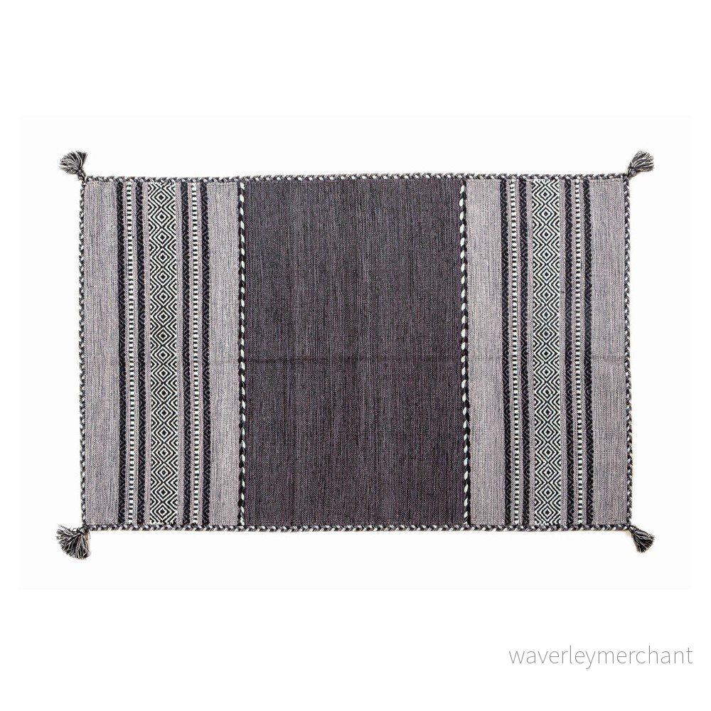 Tmavě šedý ručně tkaný koberec Navaei & Co Kilim Tribal 702, 200 x 140 cm v:917308