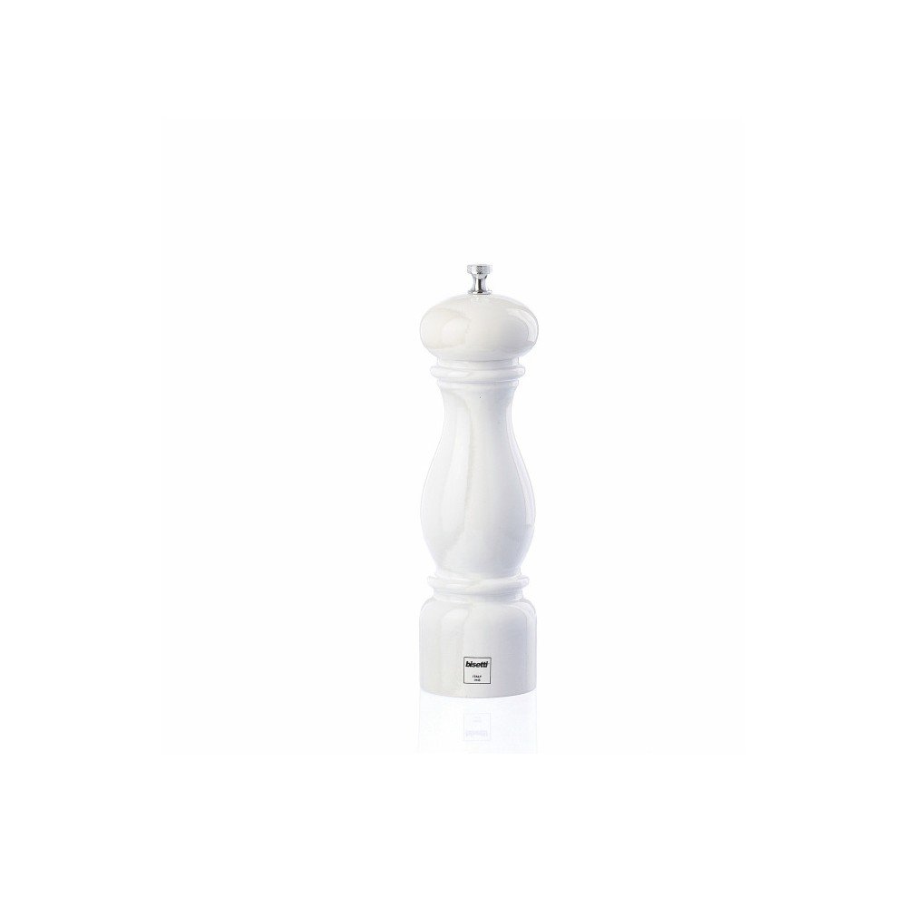 Bílý mlýnek na pepř z bukového dřeva Bisetti Beech, výška 22 cm v:1047830