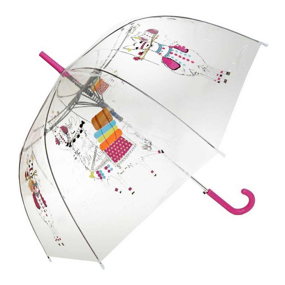 Transparentní holový deštník Ambiance Llama, ⌀ 100 cm v:1306752