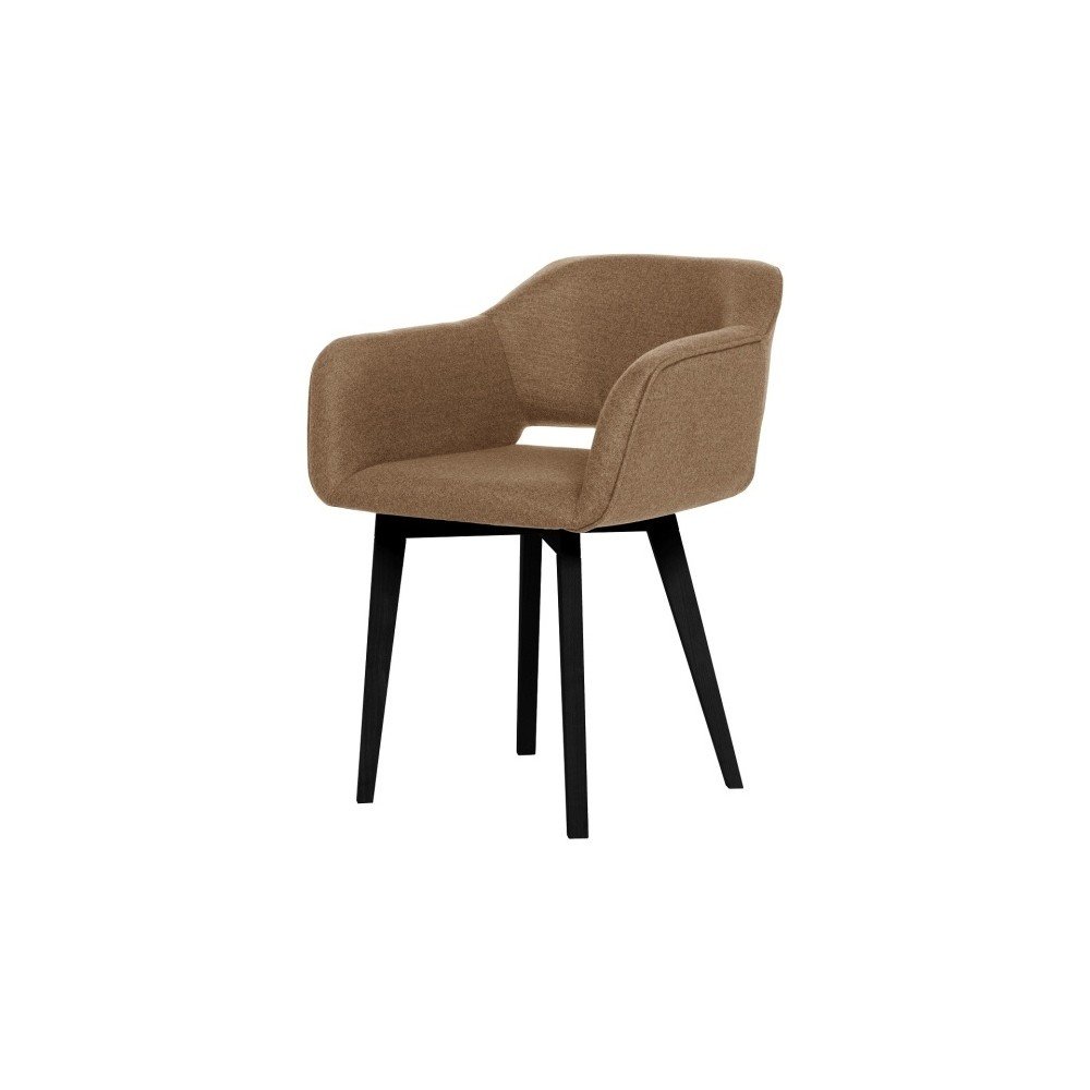 Hnědá židle s černými nohami My Pop Design Oldenburg v:1064940
