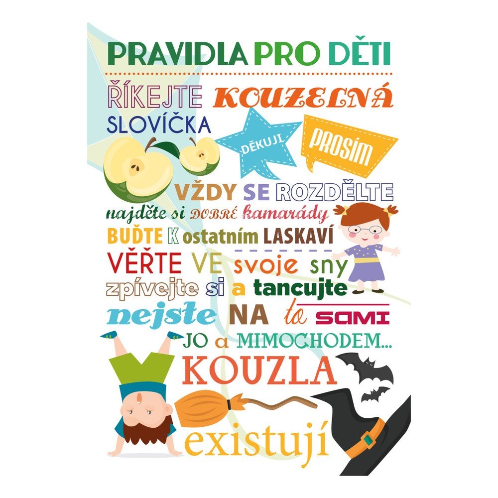 Plakát Hezký svět Detí s obrázky, 70 x 50 cm v:833090