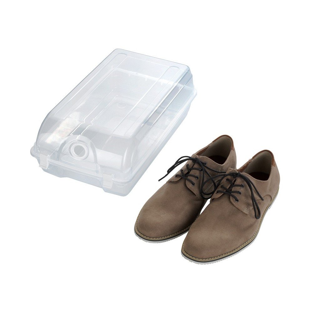 Transparentní úložný box na boty Wenko Smart, šířka 21 cm v:1228032