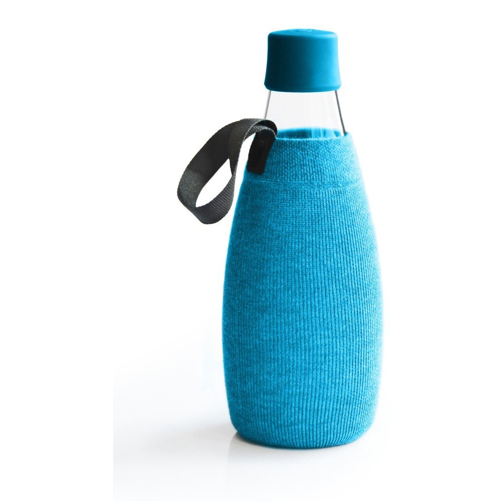 Světlemodrý obal na skleněnou lahev ReTap, 800 ml v:718822