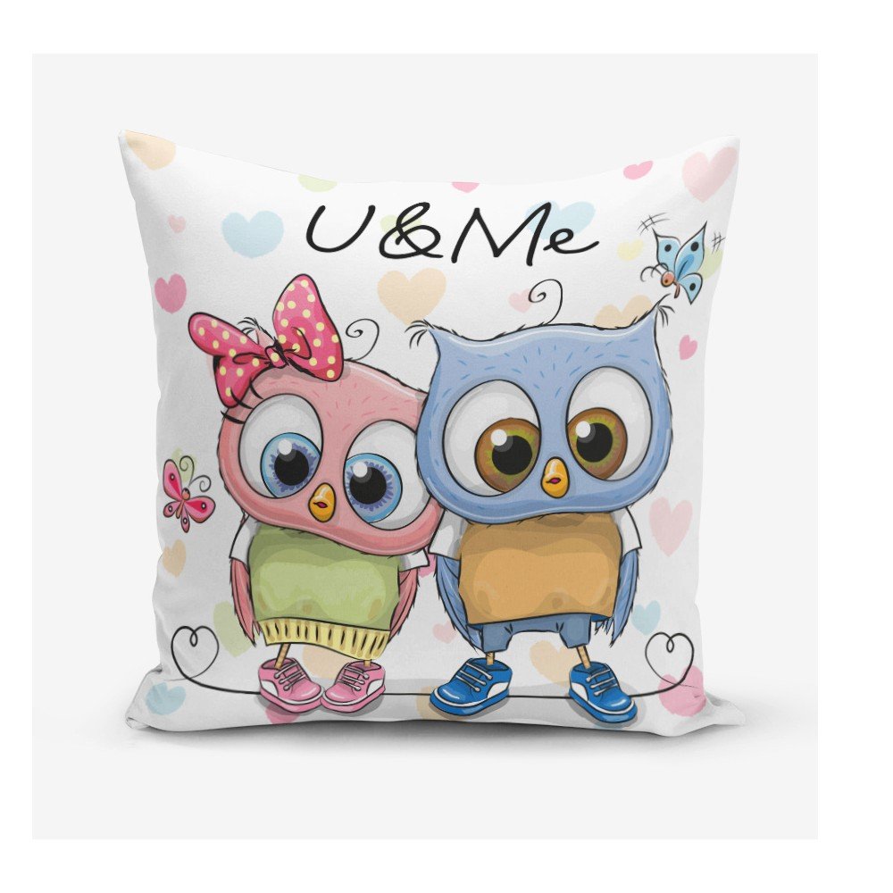 Povlak na polštář s příměsí bavlny Minimalist Cushion Covers Hearts Colorful, 45 x 45 cm v:1134668