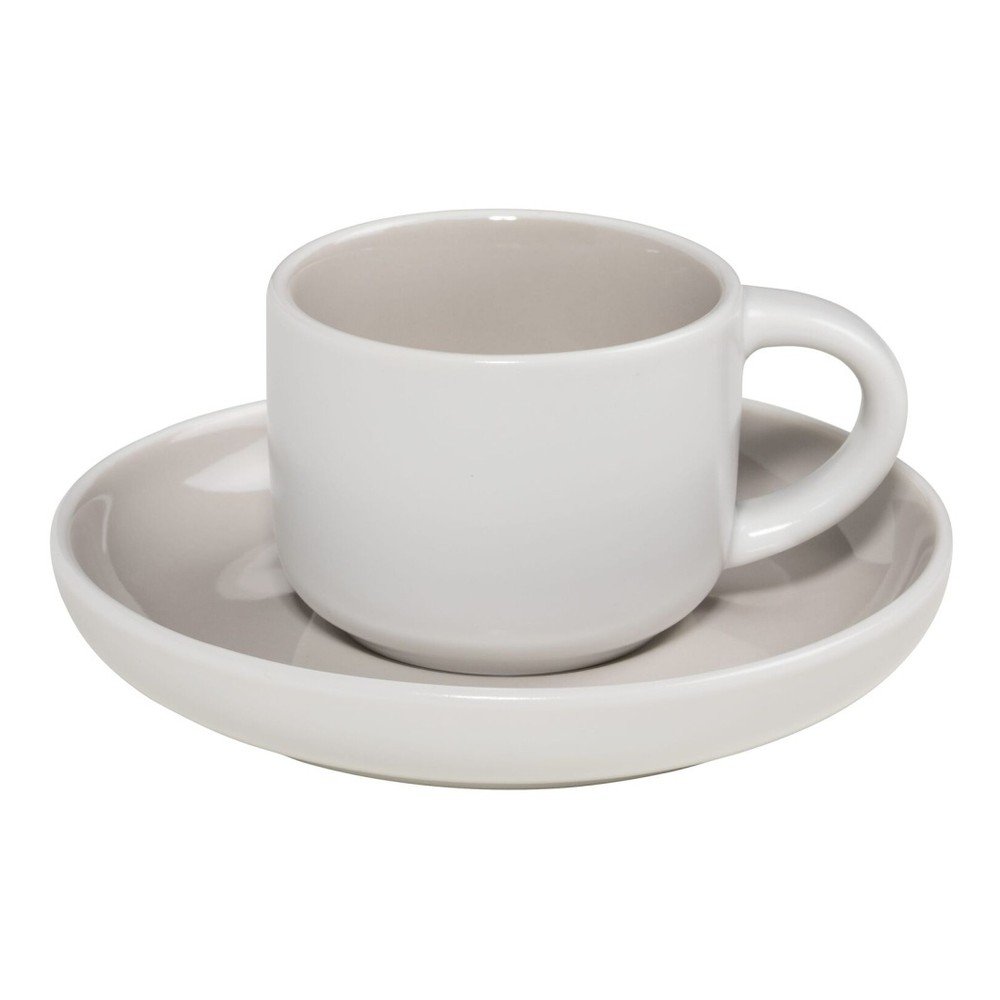 Šedo-bílý porcelánový hrnek na espresso s podšálkem Maxwell & Williams Tint, 100 ml v:1215694