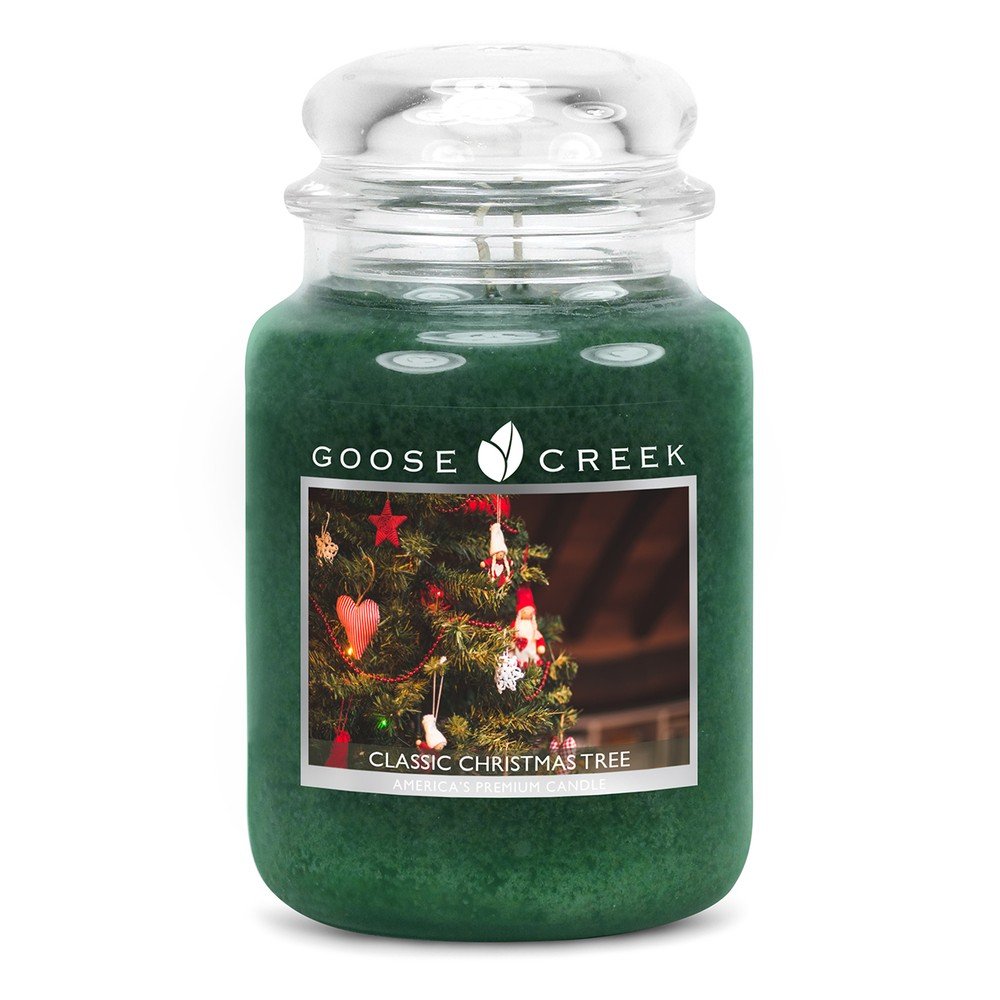 Vonná svíčka ve skleněné dóze Goose Creek Vánoční stromek, 150 hodin hoření v:945566